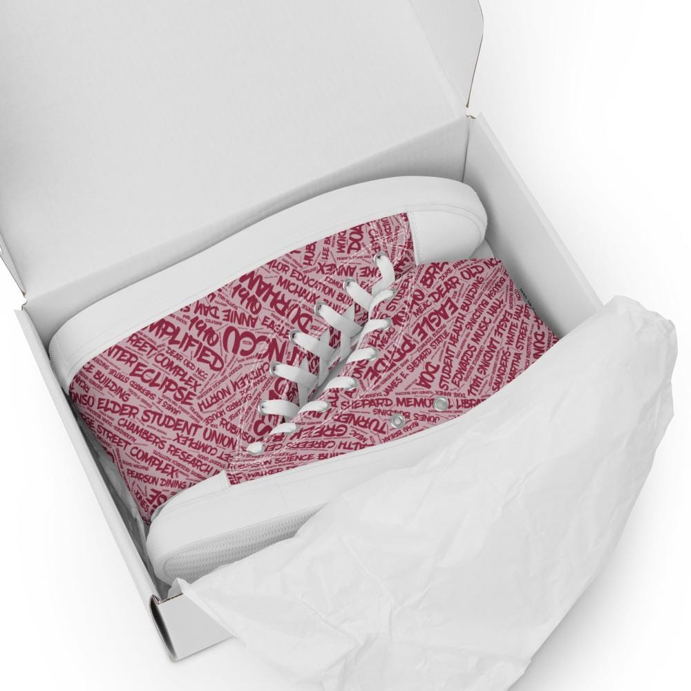 NCCU - All Things Eagle High Top Canvas Shoes (etsy image id: 7761102164)