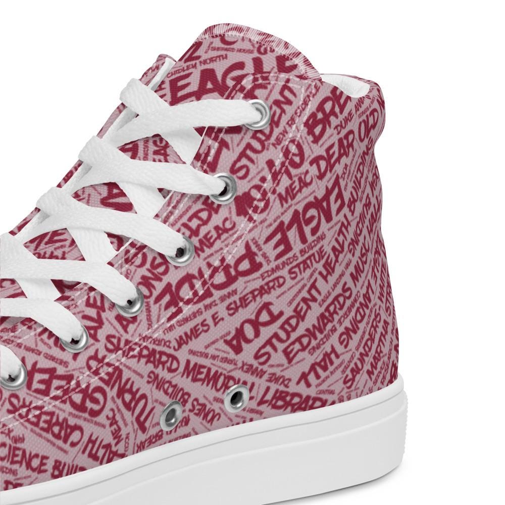 NCCU - All Things Eagle High Top Canvas Shoes (etsy image id: 7761112486)
