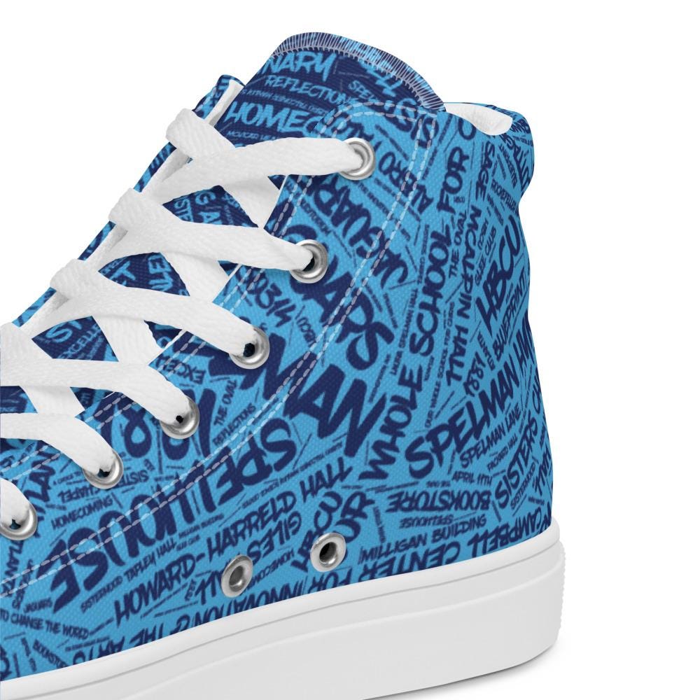 Spelman - All Things Spelman Women’s High Top Canvas Shoes (etsy image id: 7765901744)