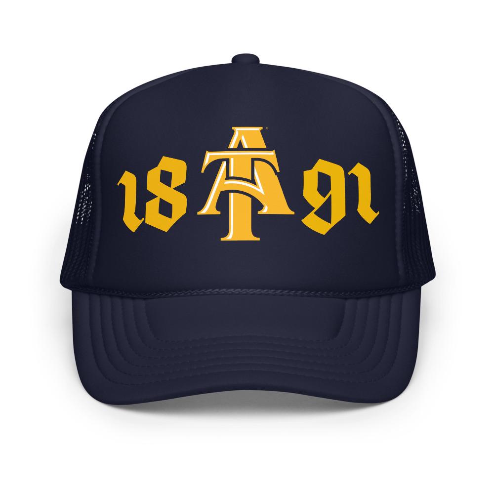 NCAT - 1891 NC A&T Foam Trucker Hat Cap __etsy:7790110679