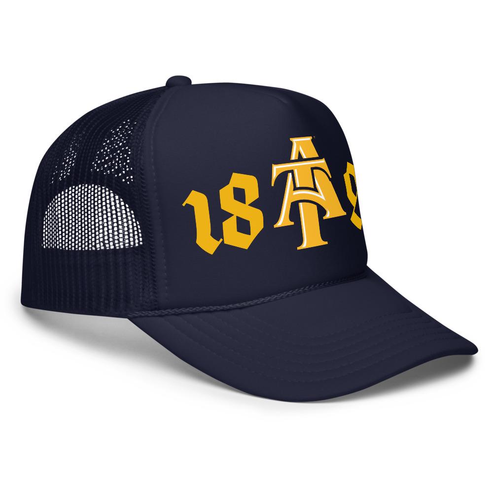 NCAT - 1891 NC A&T Foam Trucker Hat Cap __etsy:7790110683