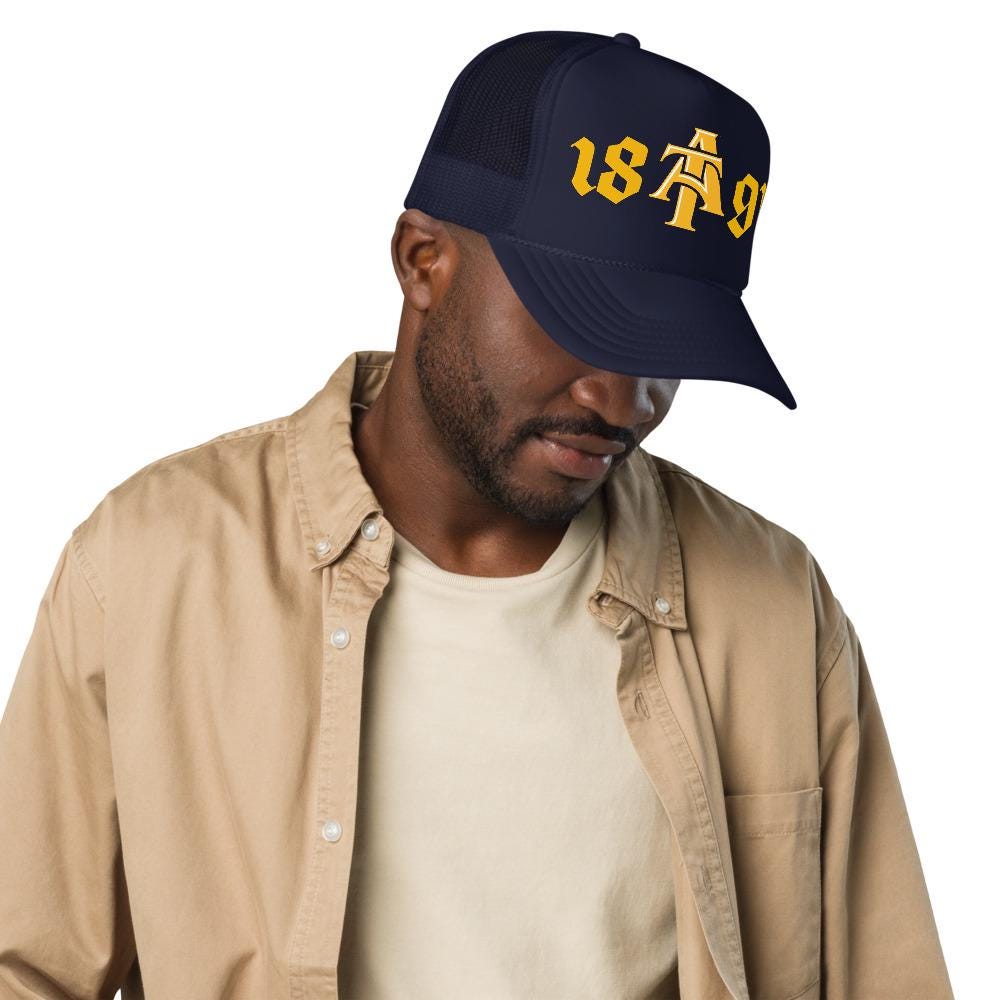 NCAT - 1891 NC A&T Foam Trucker Hat Cap __etsy:7790110685