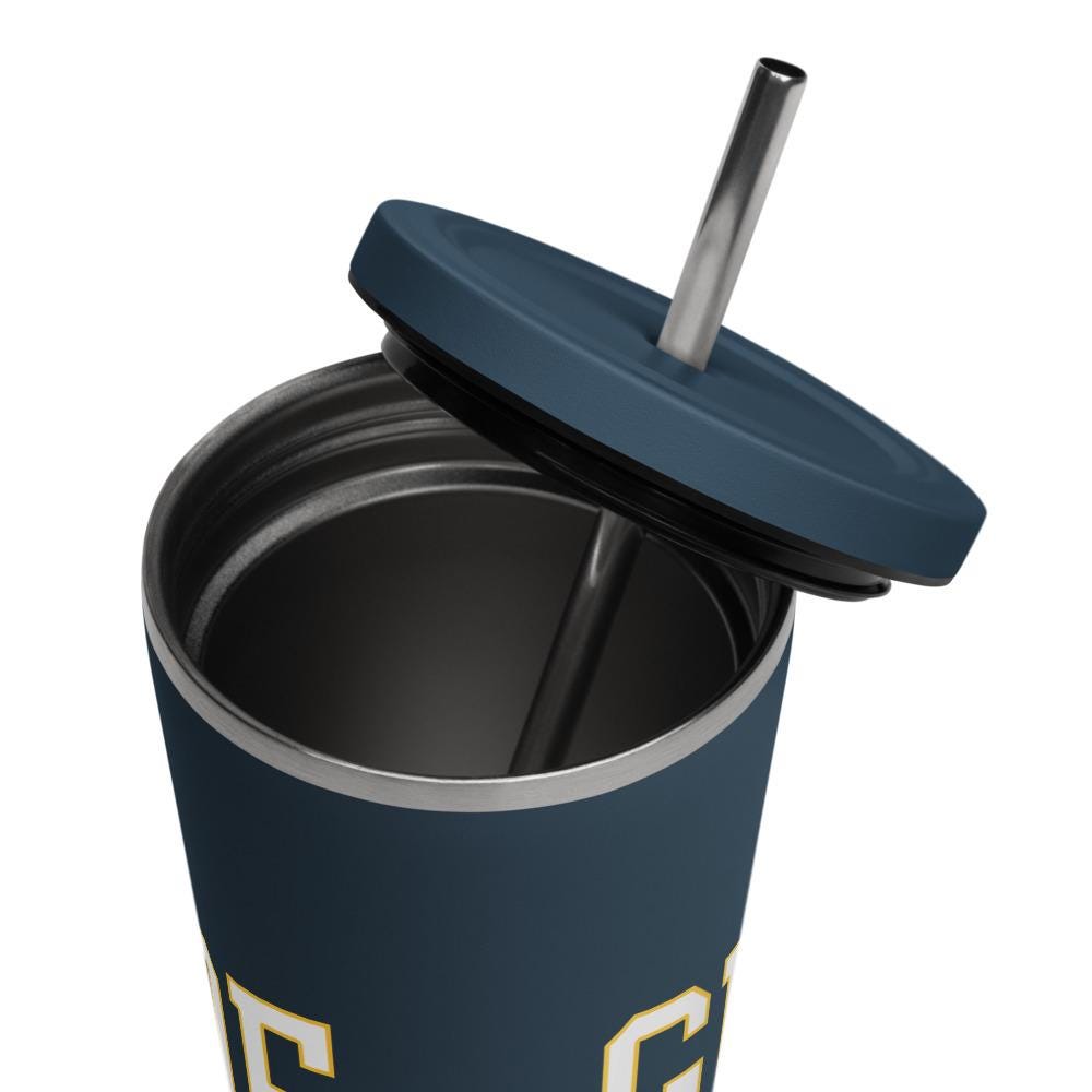 GHOE - GHOE Drank NC A&T Tumbler Clear Plastic or Stainless Steel with Straw __etsy:7792142352