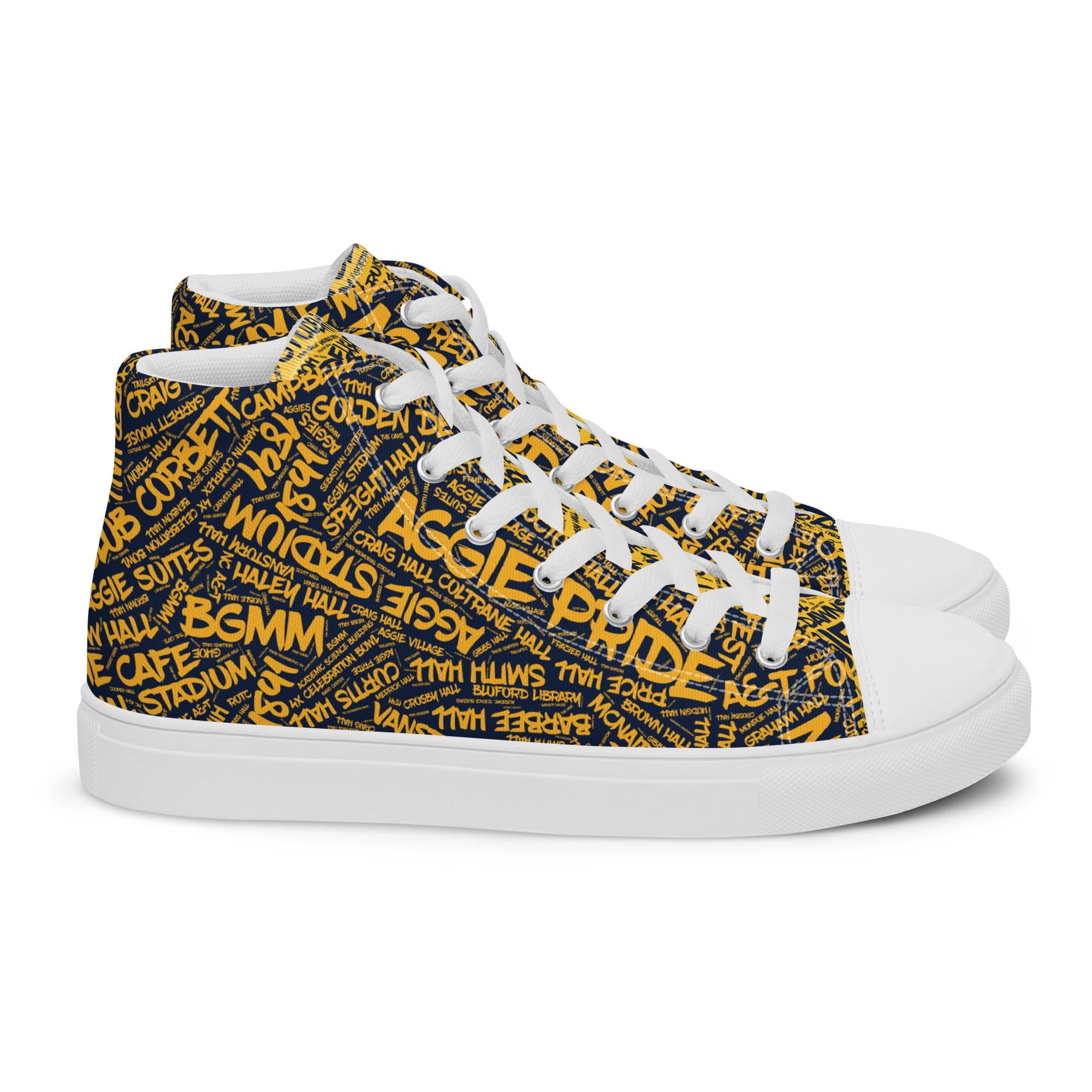 Men’s high top canvas shoes __etsy:7809017501