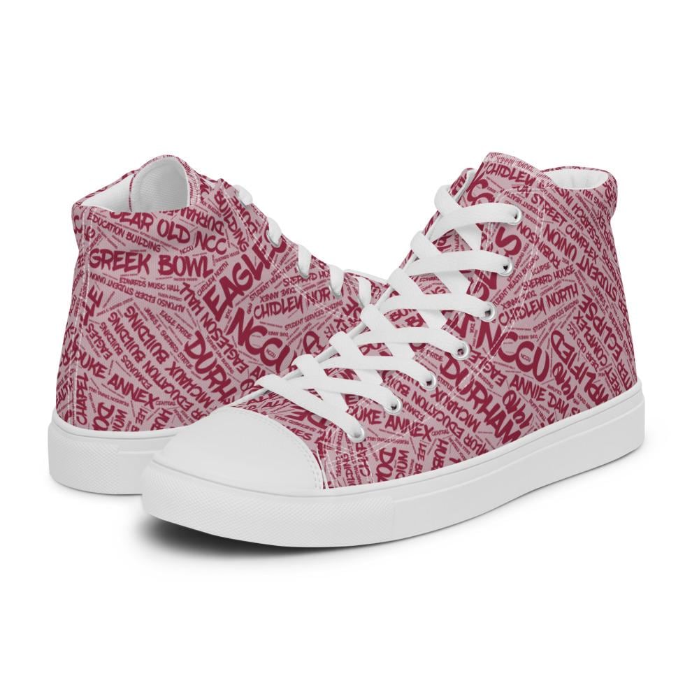 NCCU - All Things Eagle High Top Canvas Shoes (etsy image id: 7809058349)