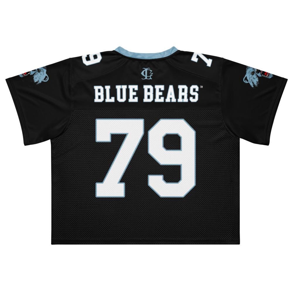 Livingstone - Blue Bears Boxy Football Jersey (etsy image id: 7875616068)