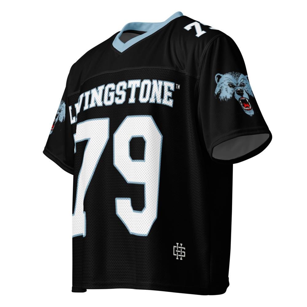 Livingstone - Blue Bears Boxy Football Jersey (etsy image id: 7875616078)