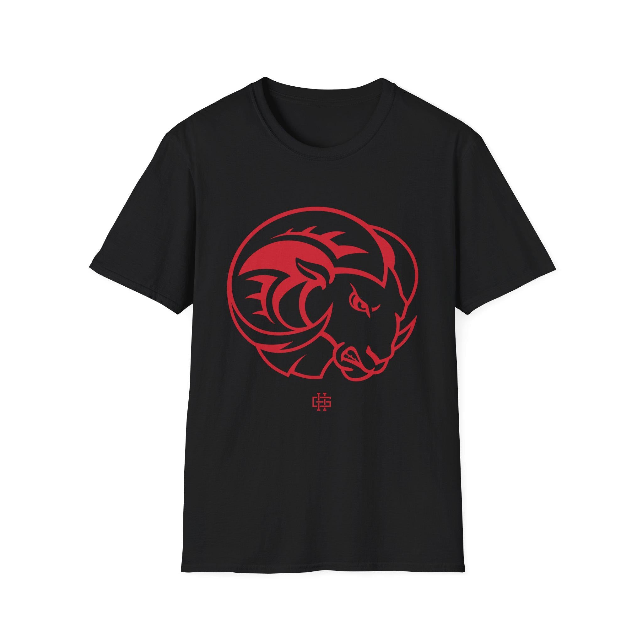 WSSU - Rams Logo Unisex T-Shirt or Sweatshirt (Black/Red) (etsy image id: 7891713684)