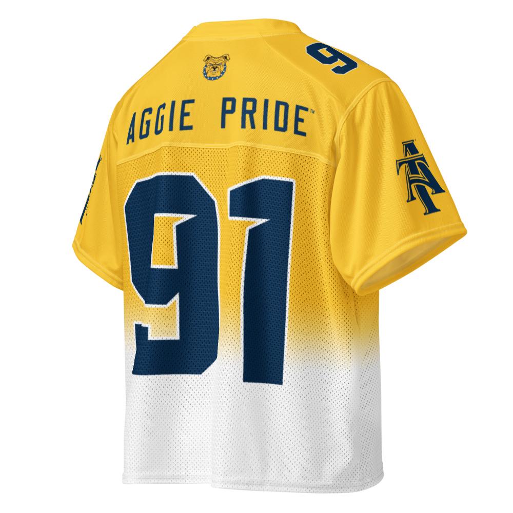 NCAT - NC A&T Aggies Boxy Football Jersey (etsy image id: 7894273776)