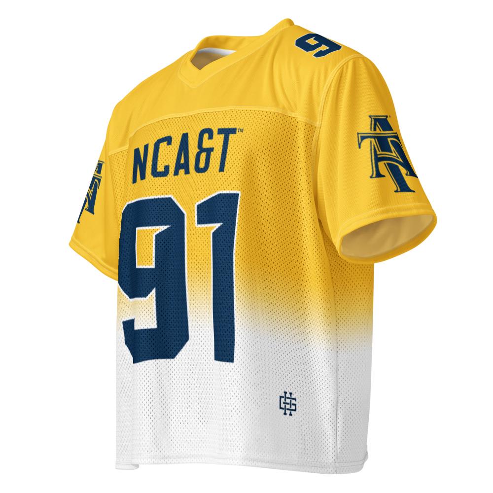 NCAT - NC A&T Aggies Boxy Football Jersey (etsy image id: 7894273778)