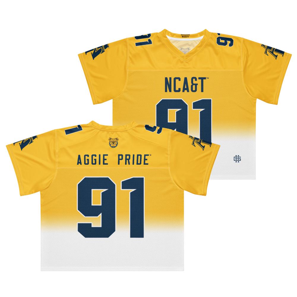 NCAT - NC A&T Aggies Boxy Football Jersey (etsy image id: 7894273824)