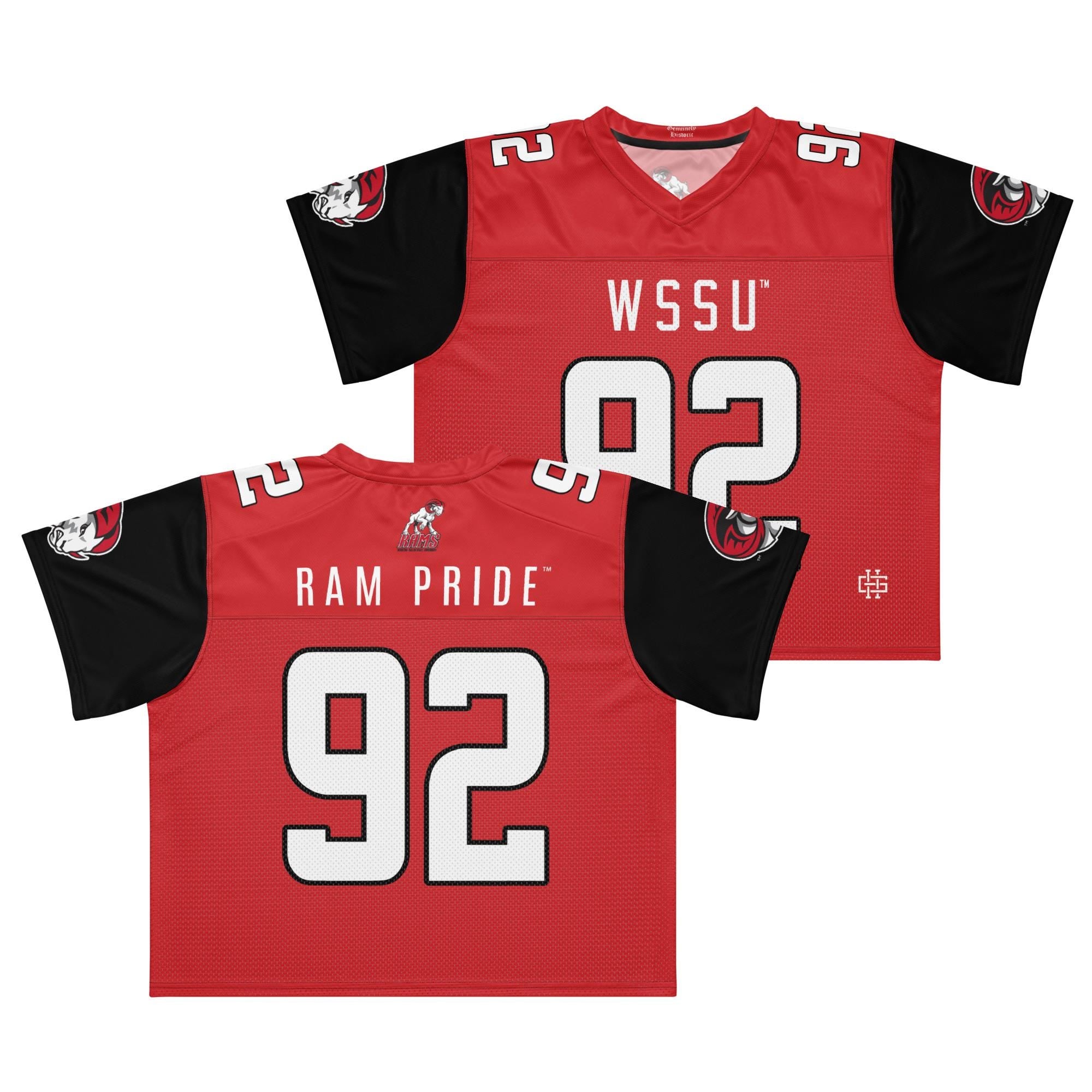 WSSU - Rams Boxy Football Jersey (etsy image id: 7903406672)