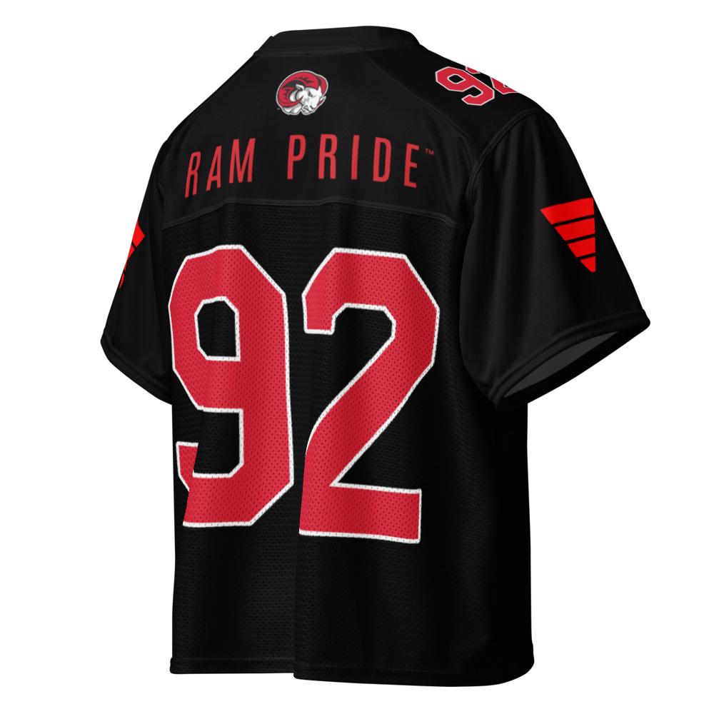 WSSU - Winston-Salem State Rams Boxy Football Jersey (etsy image id: 7909745972)