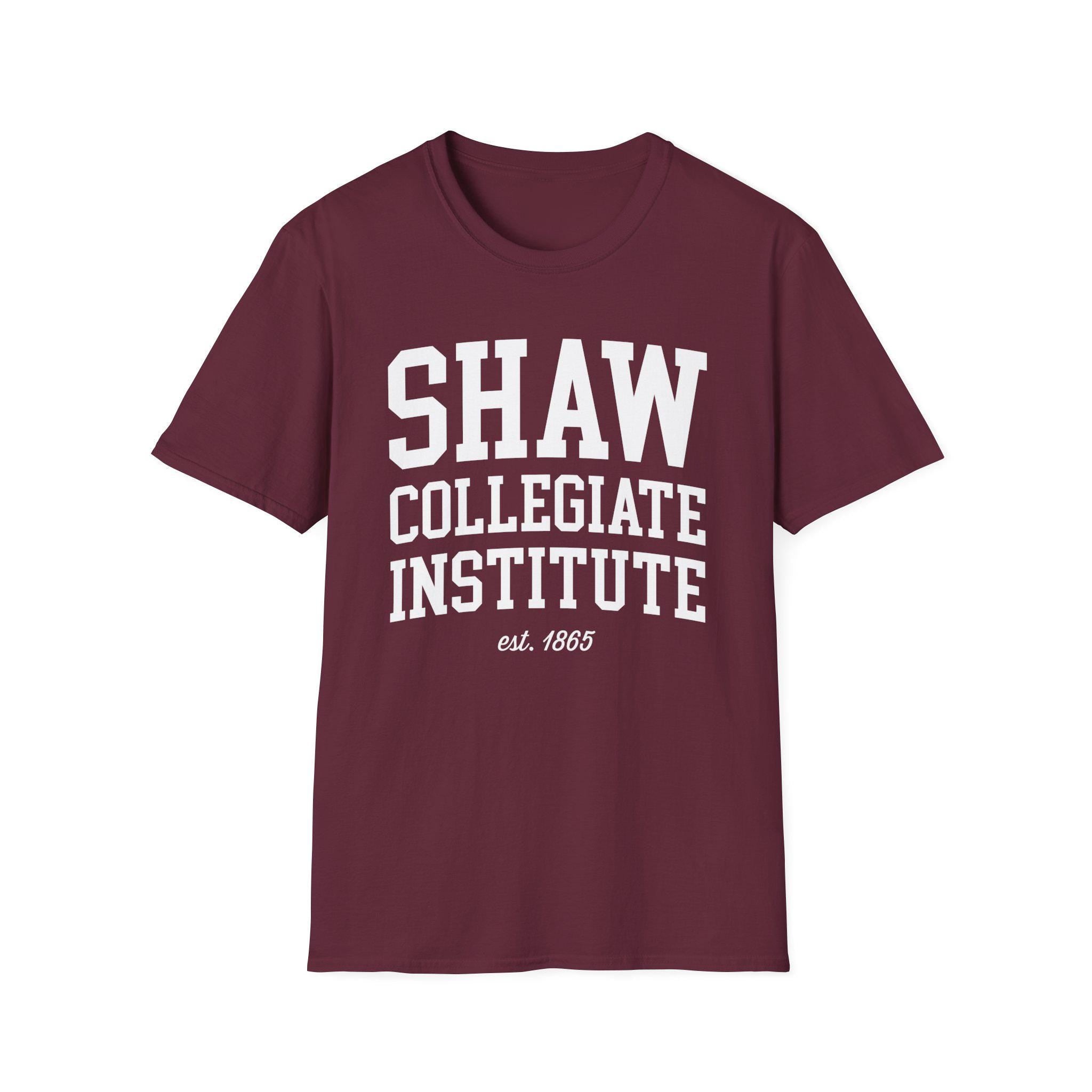 Shaw - Shaw Collegiate Institute Tee T-Shirt or Sweatshirt (etsy image id: 7913823346)