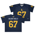 JCSU - Golden Bulls Boxy Football Jersey (etsy image id: 7923542411)