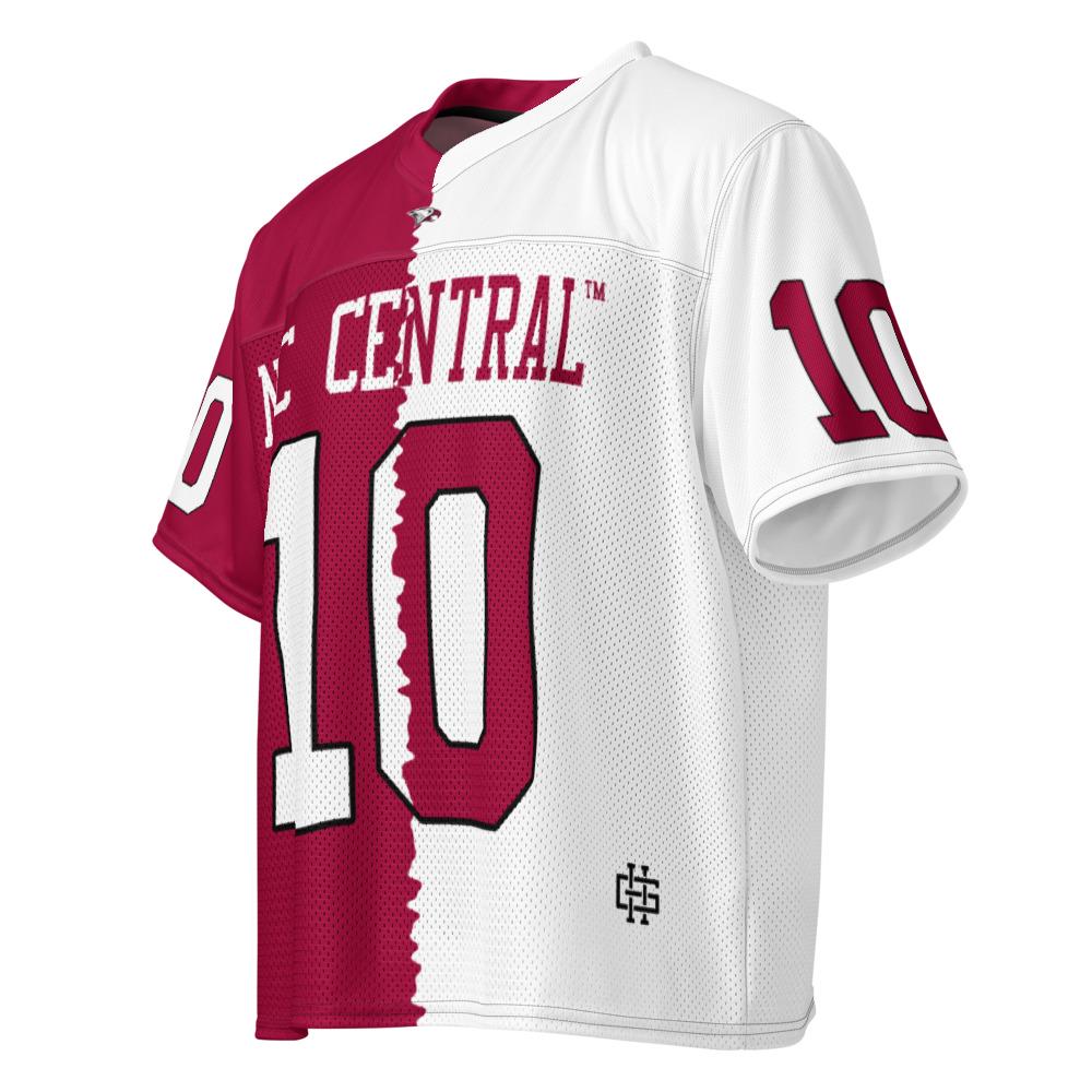 NCCU - NC Central Eagles Boxy Football Jersey (etsy image id: 7923551399)