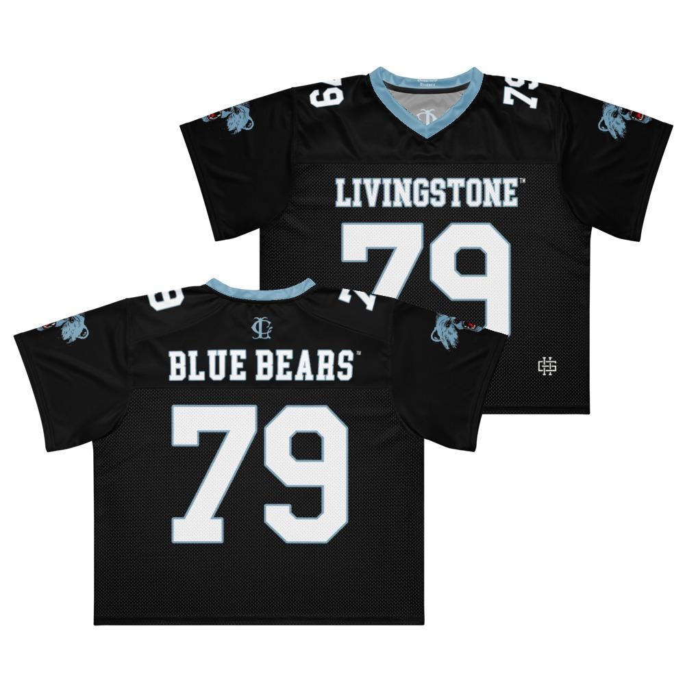 Livingstone - Blue Bears Boxy Football Jersey (etsy image id: 7923575853)