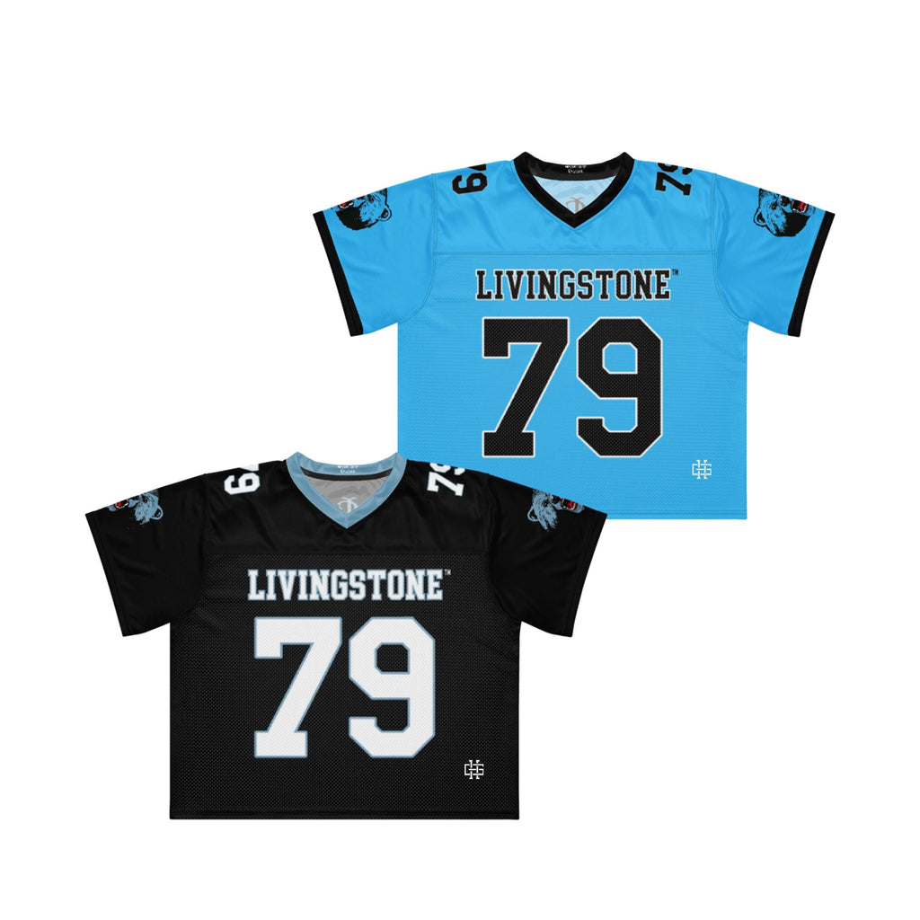 Livingstone - Blue Bears Boxy Football Jersey (etsy image id: 7923577555)
