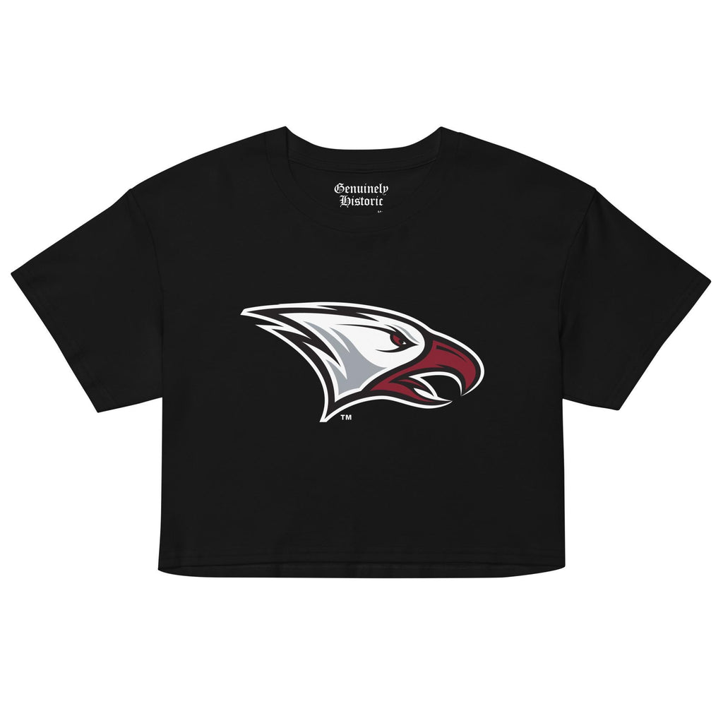 NCCU - NC Central Eagles Women’s Logo Crop Top (Black/White) (etsy image id: 7929684078)