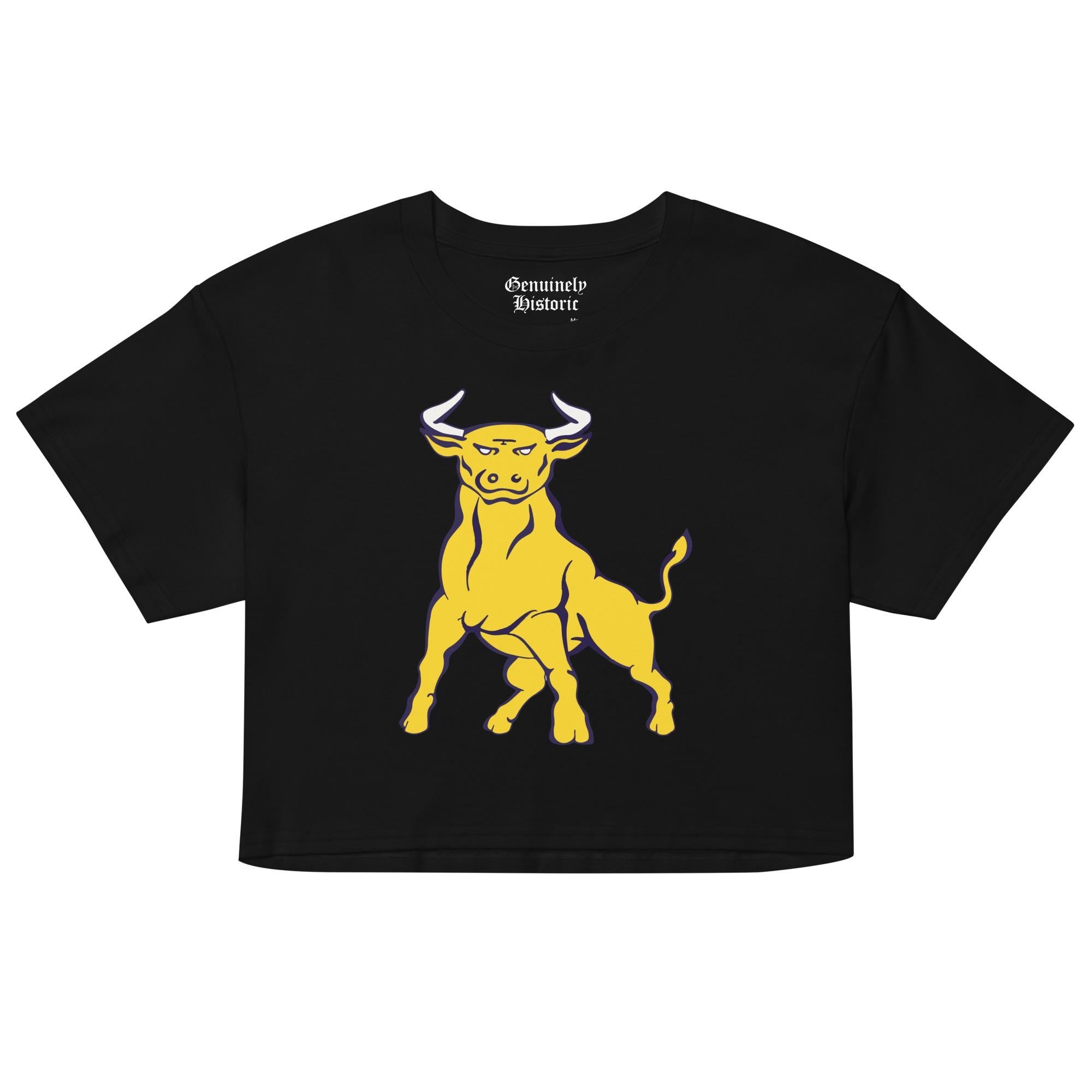 JCSU - Johnson C. Smith Women’s Logo Crop Top (Black/White) (etsy image id: 7932945084)