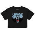 Livingstone - Blue Bears Women’s Logo Crop Top (Black/White) (etsy image id: 7933023354)