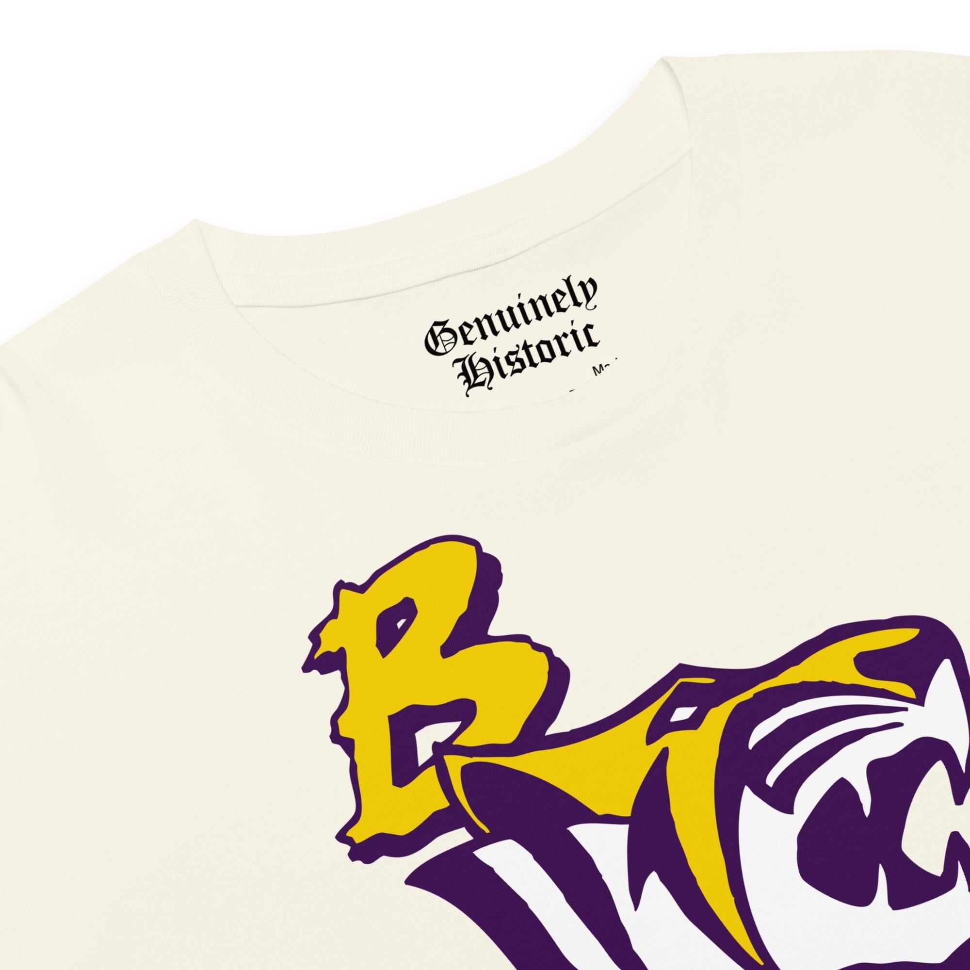 Benedict College - Tigers Women’s Logo Crop Top (Black/White) (etsy image id: 7936791226)