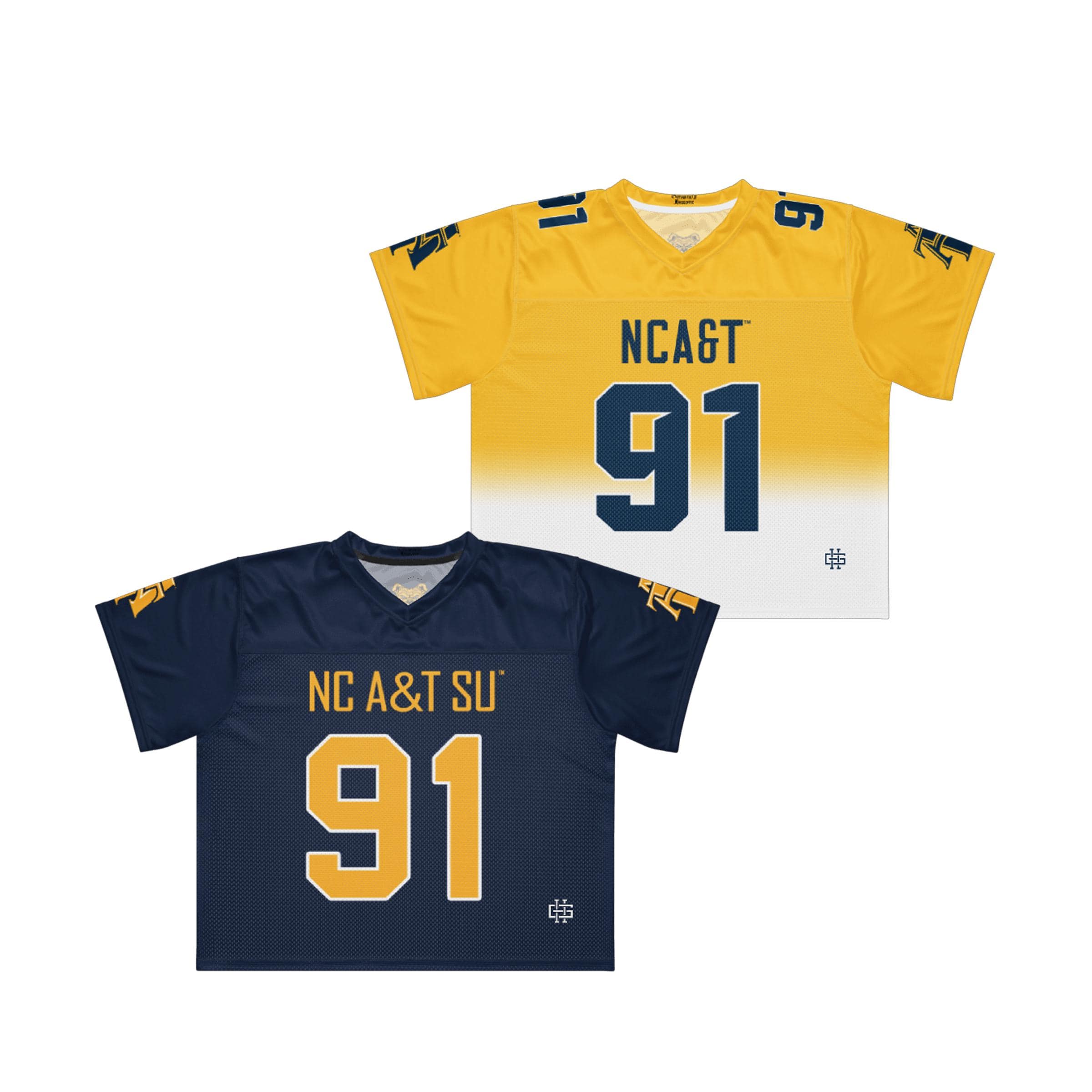 NCAT - NC A&T Aggies Boxy Football Jersey (etsy image id: 7942228589)