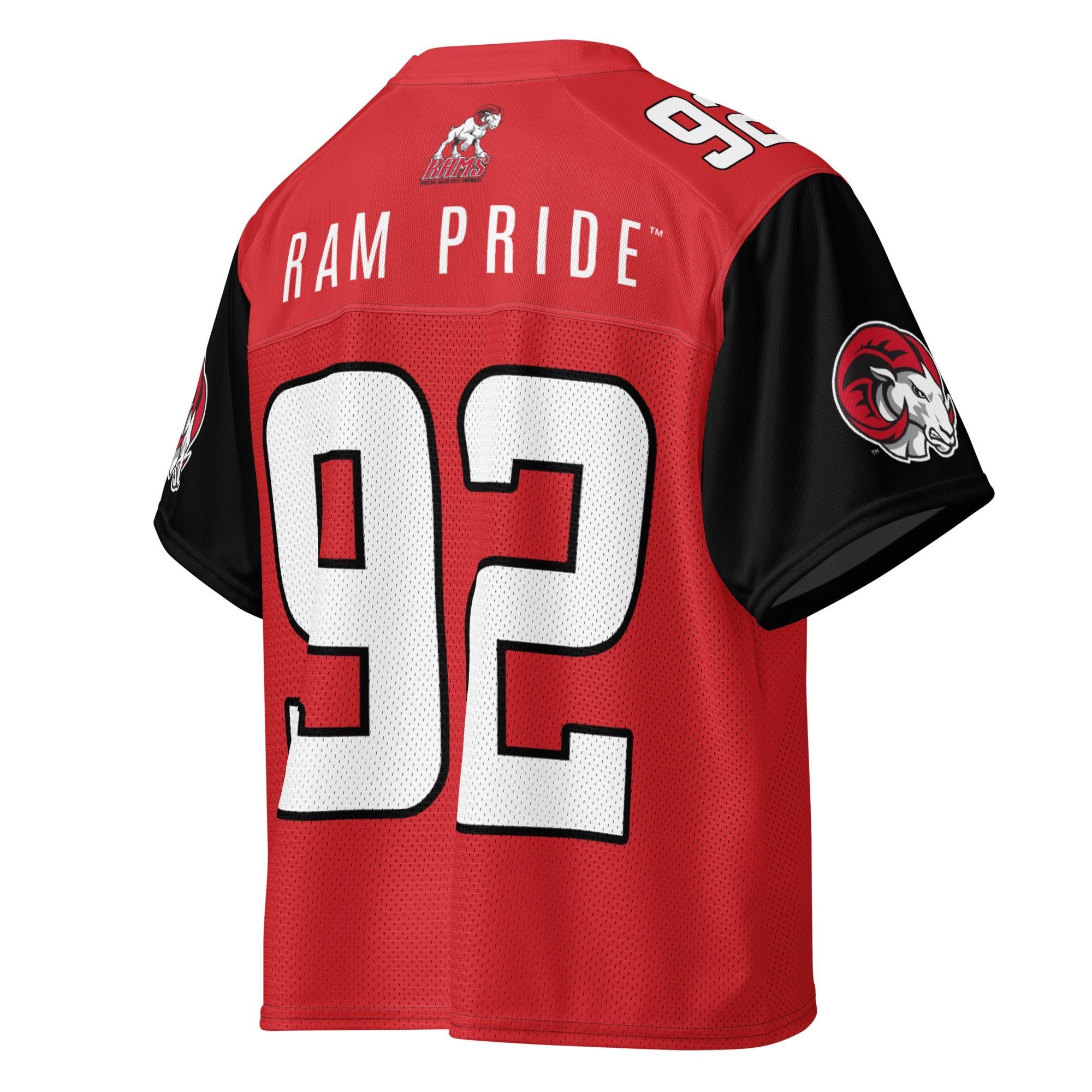 WSSU - Rams Boxy Football Jersey (etsy image id: 7951359135)