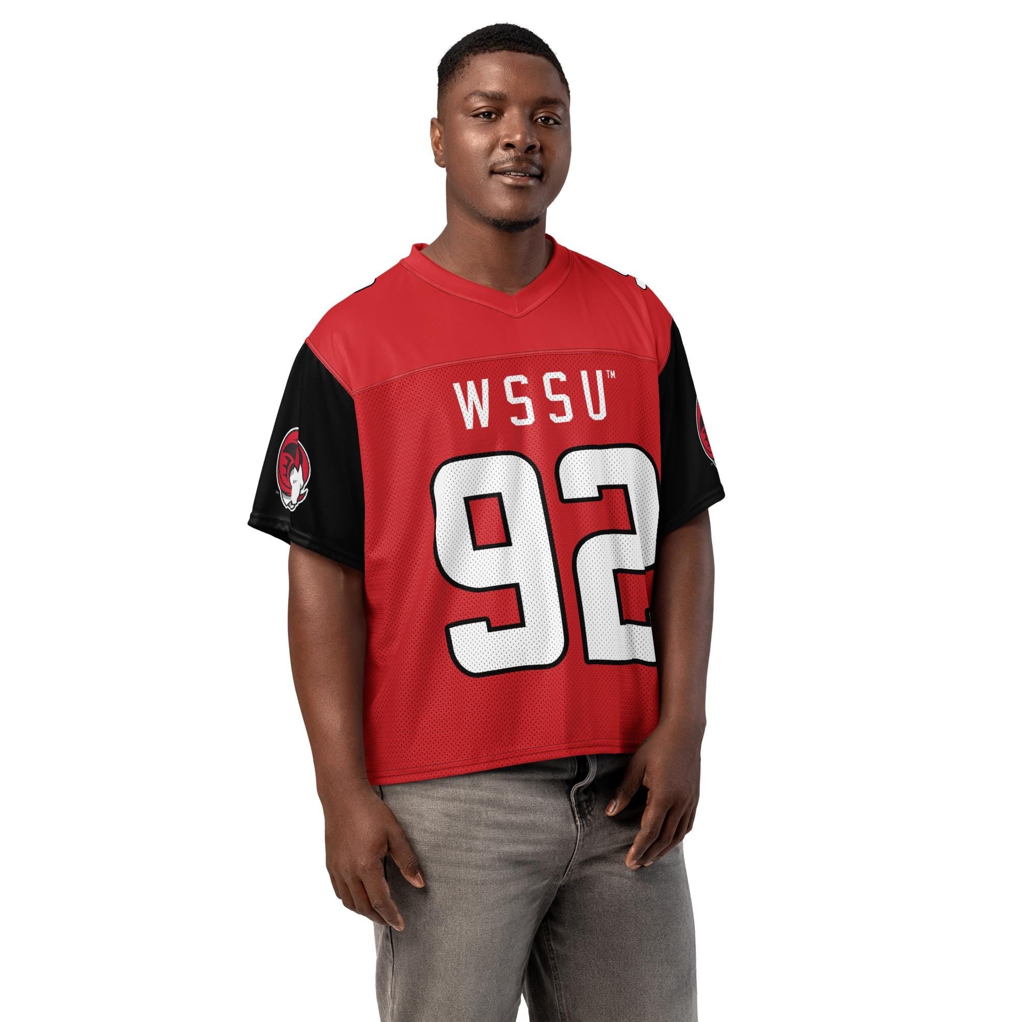 WSSU - Rams Boxy Football Jersey (etsy image id: 7951359261)