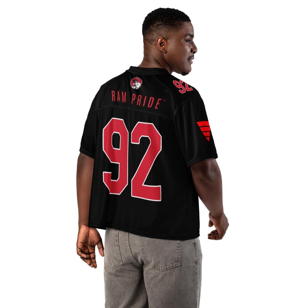 WSSU - Winston-Salem State Rams Boxy Football Jersey (etsy image id: 7957703859)