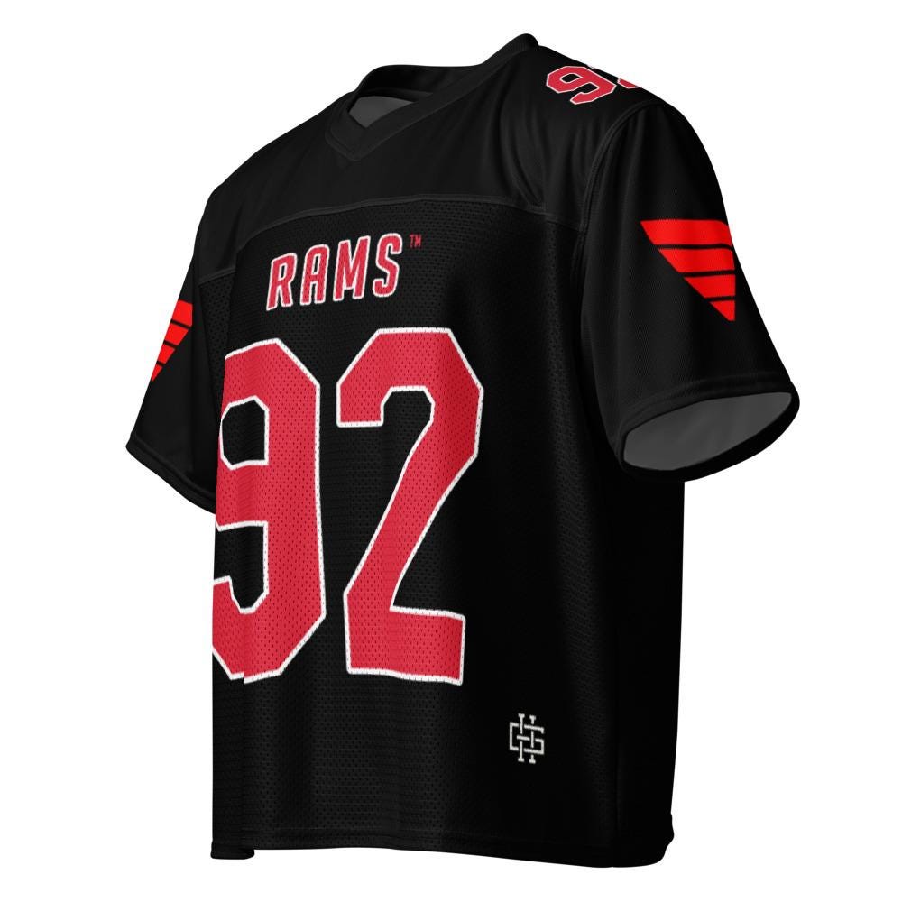 WSSU - Winston-Salem State Rams Boxy Football Jersey (etsy image id: 7957703861)