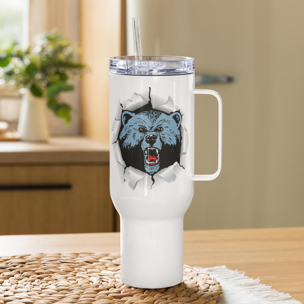 Livingstone - Blue Bears Travel Mug Tumbler With Handle and Straw 25oz, 40oz (etsy image id: 7976988846)