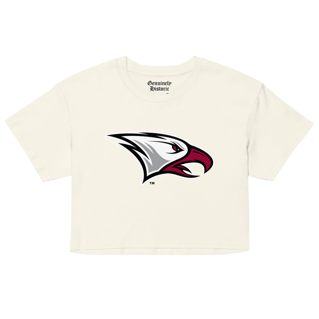 NCCU - NC Central Eagles Women’s Logo Crop Top (Black/White) (etsy image id: 7977641531)