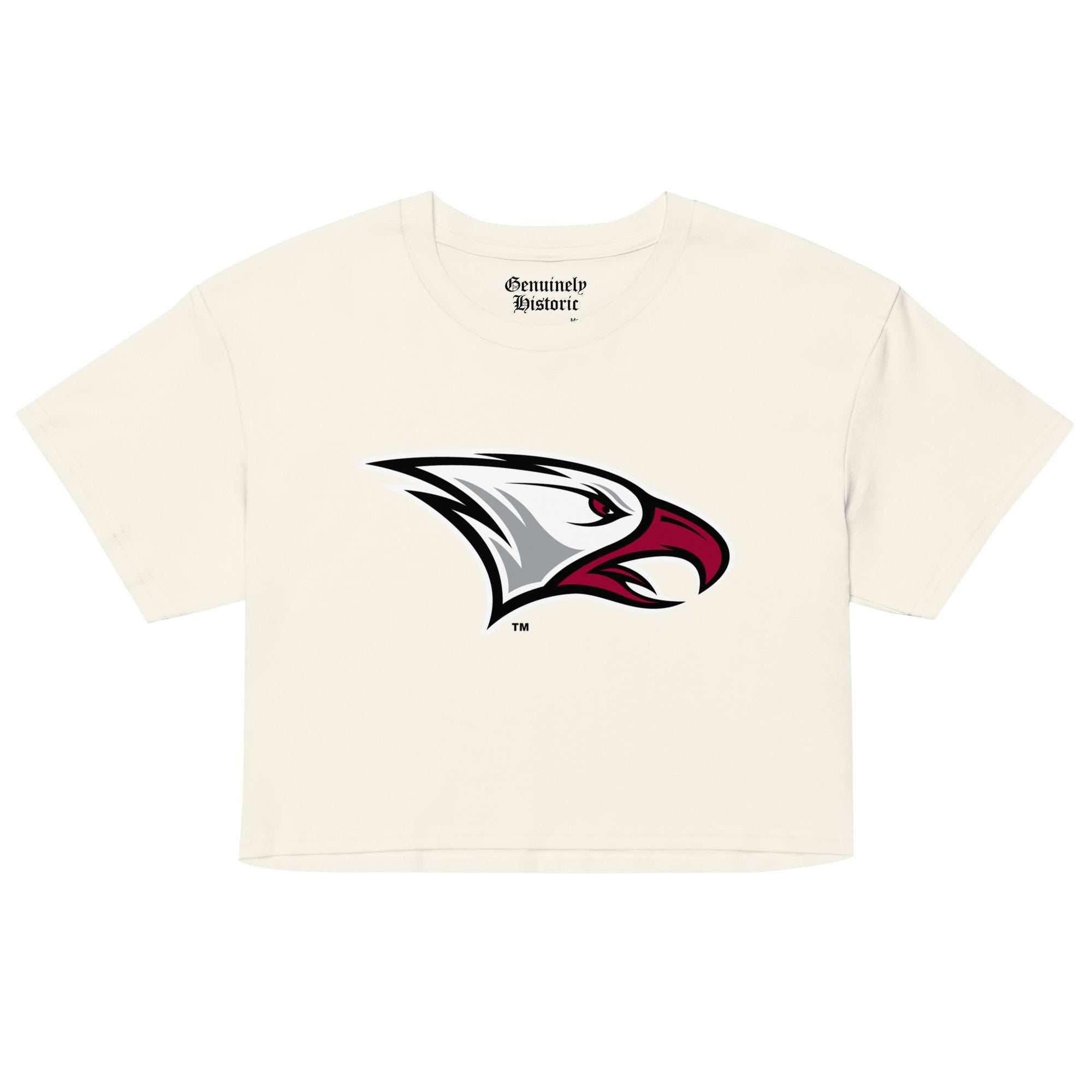 NCCU - NC Central Eagles Women’s Logo Crop Top (Black/White) (etsy image id: 7977641531)