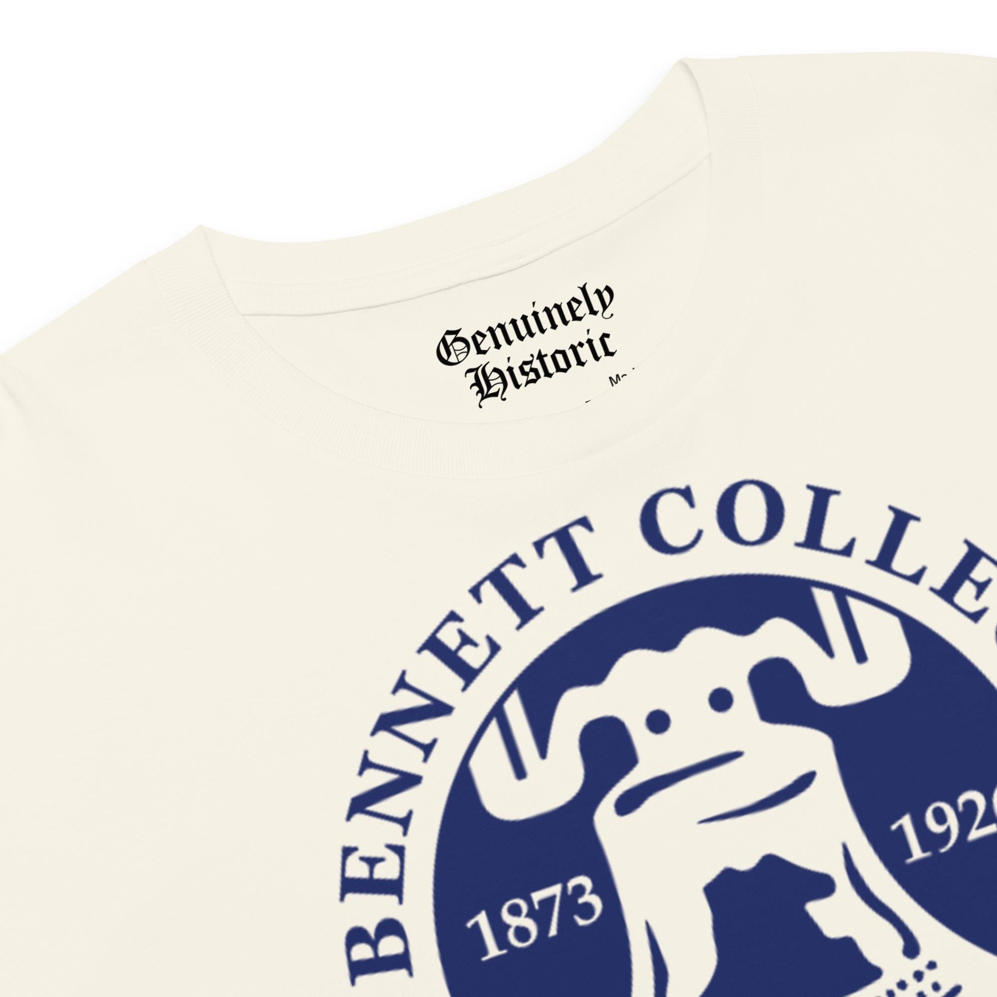 Bennett College - Bennett Belles Women’s Logo Crop Top (Black/White) (etsy image id: 7980959553)