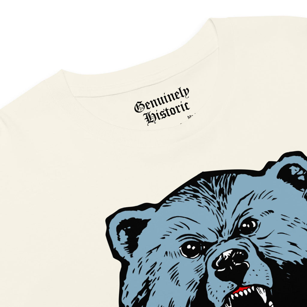 Livingstone - Blue Bears Women’s Logo Crop Top (Black/White) (etsy image id: 7980980947)