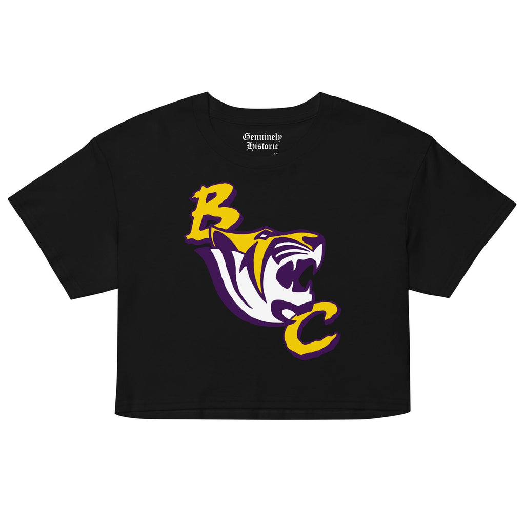 Benedict College - Tigers Women’s Logo Crop Top (Black/White) (etsy image id: 7984744761)