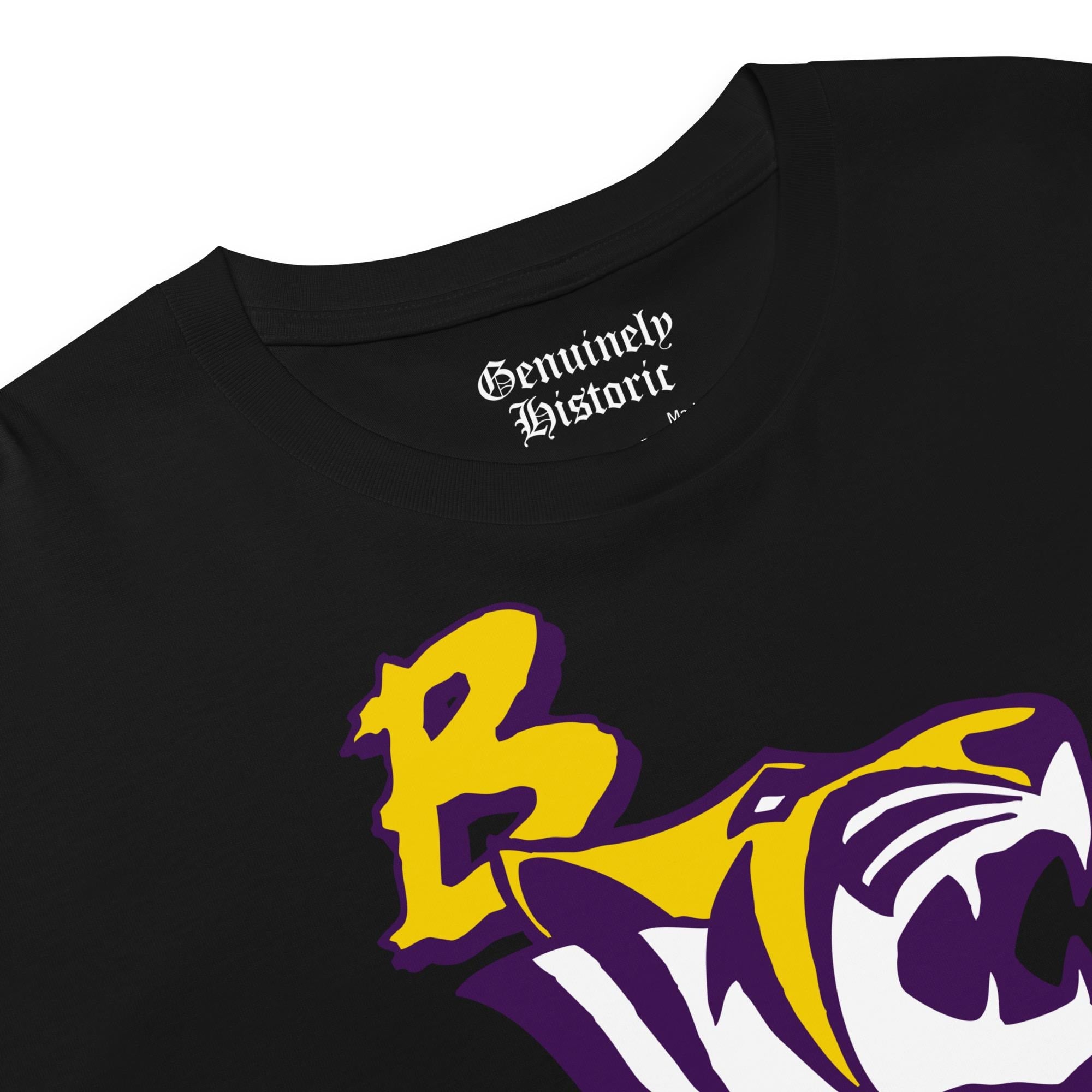 Benedict College - Tigers Women’s Logo Crop Top (Black/White) (etsy image id: 7984744765)
