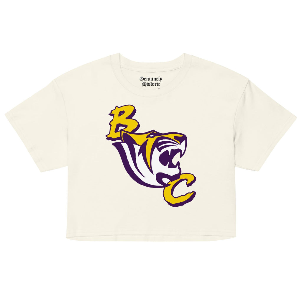 Benedict College - Tigers Women’s Logo Crop Top (Black/White) (etsy image id: 7984745527)