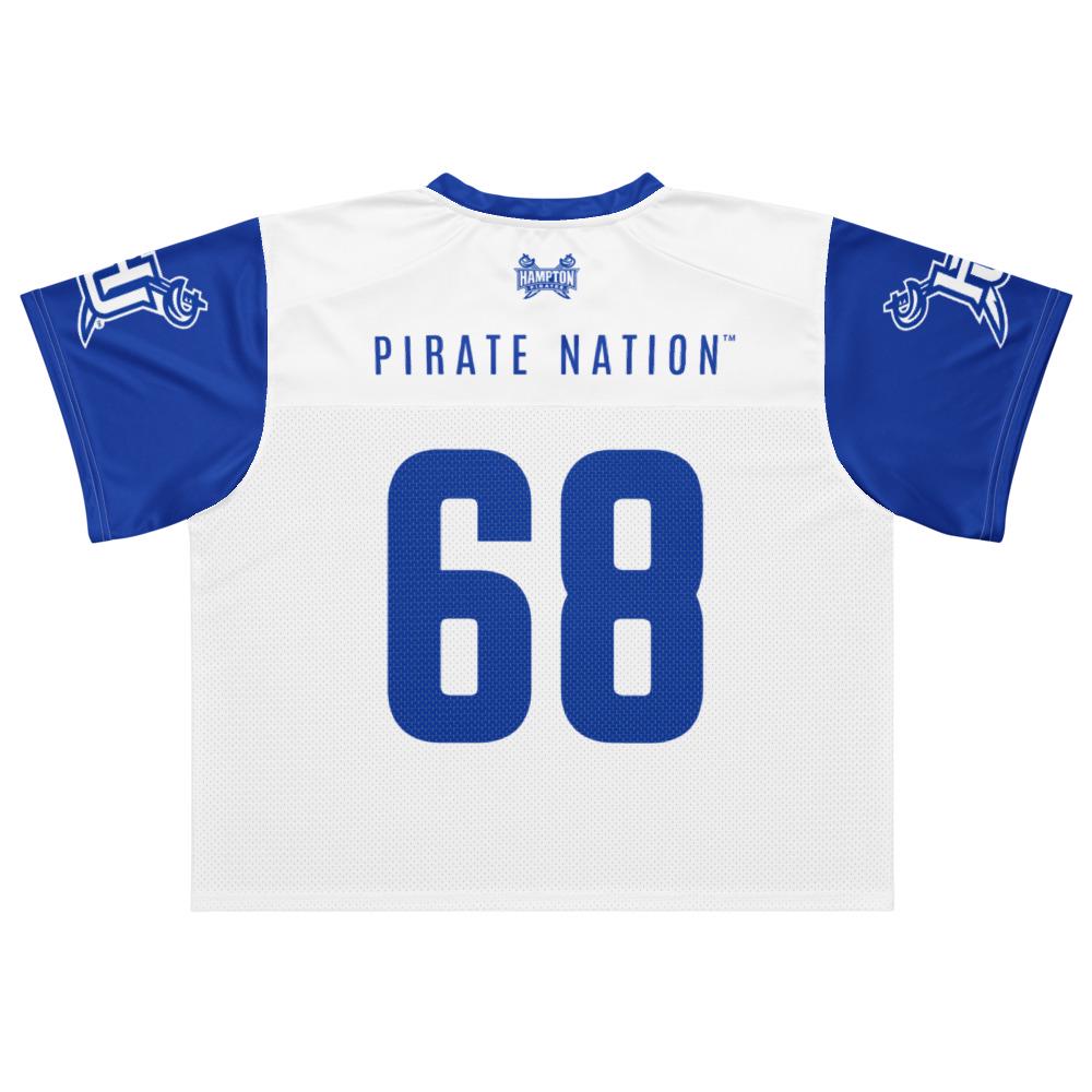 Hampton - Pirates Boxy Football Jersey (Blue/White) (etsy image id: 7986930930)