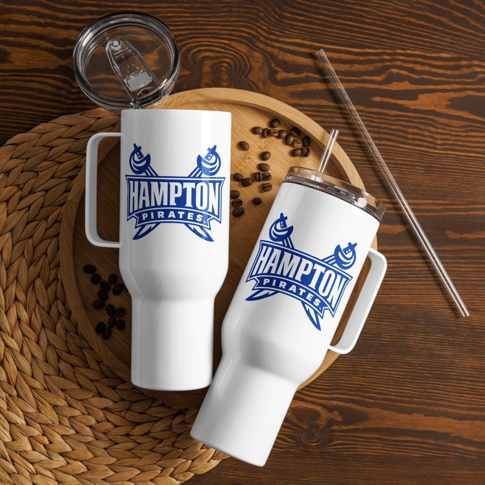 Hampton - Pirates Travel Mug With Handle & Straw 25oz, 40oz (etsy image id: 7994589254)