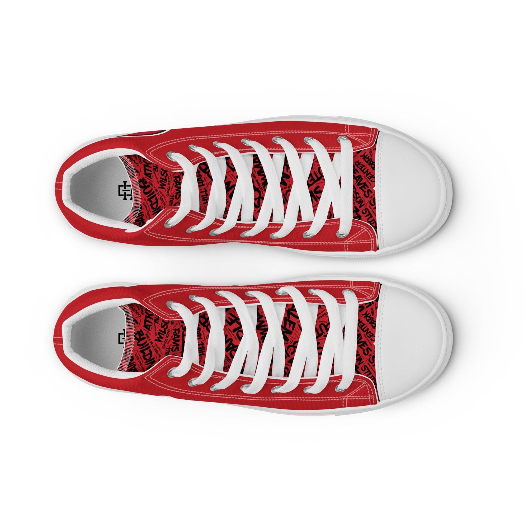 WSSU - All Things WSSU High Top Canvas Shoes __etsy:8002853880