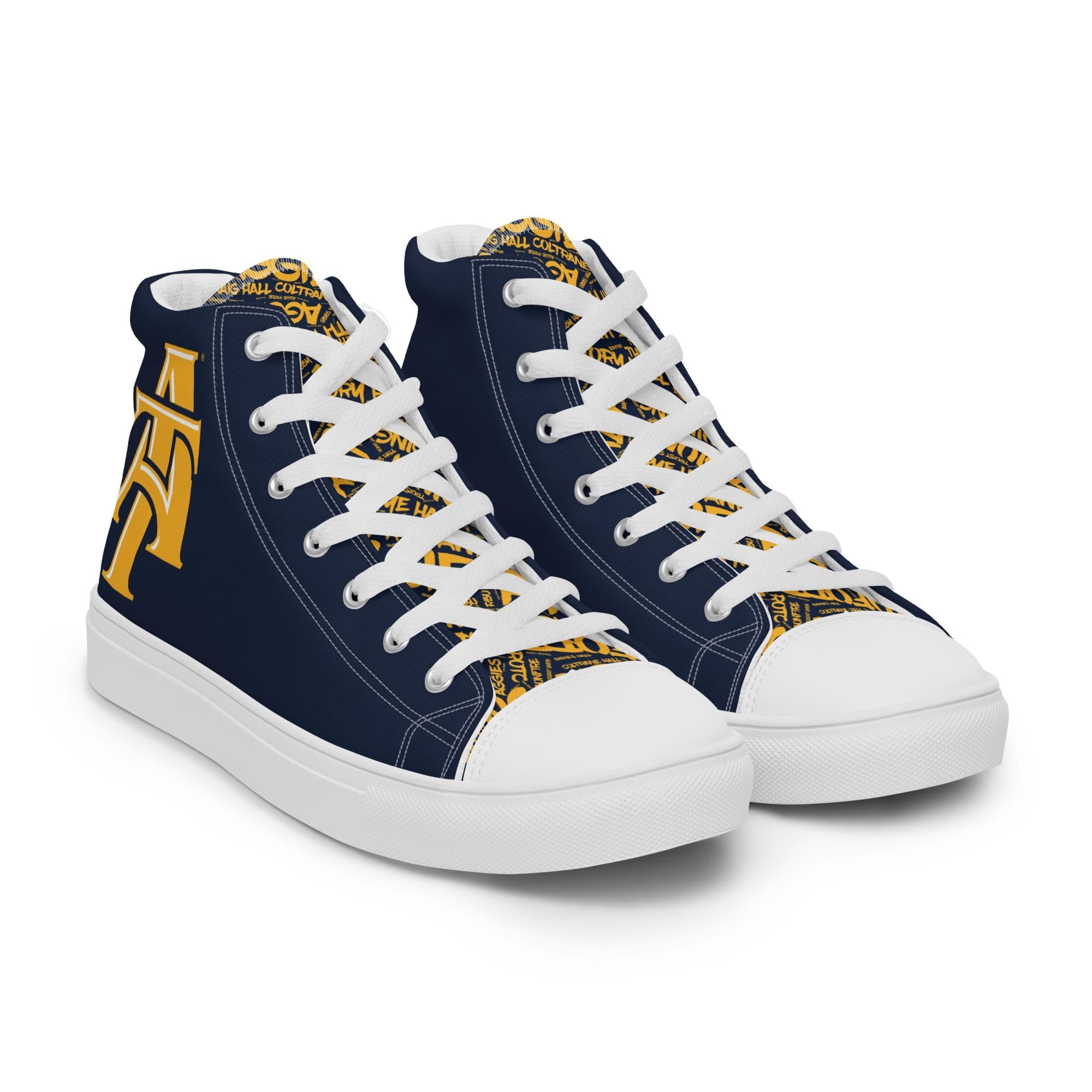 Men’s high top canvas shoes __etsy:8020326002