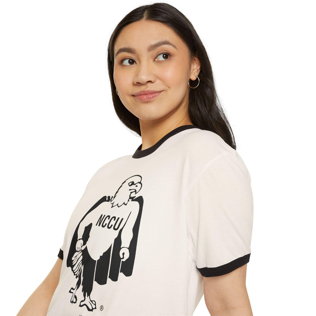 NCCU - Eagles Retro Unisex Ringer T-Shirt __etsy:8033545250