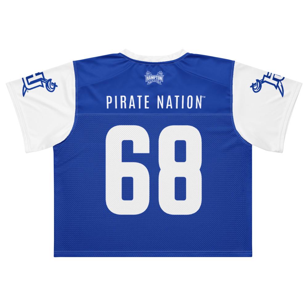 Hampton - Pirates Boxy Football Jersey (Blue/White) (etsy image id: 8034868341)