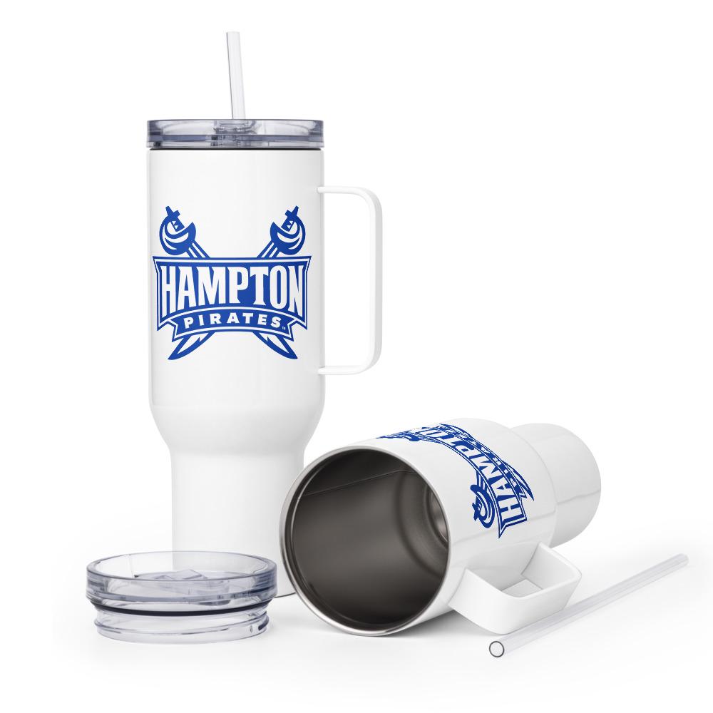 Hampton - Pirates Travel Mug With Handle & Straw 25oz, 40oz (etsy image id: 8042525495)