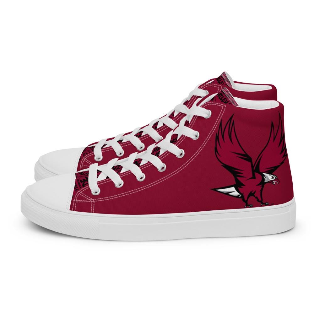 NCCU - All Things Eagle High Top Canvas Shoes __etsy:8043435730