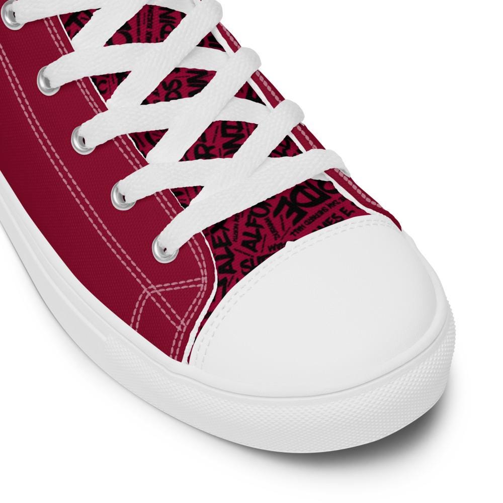 NCCU - All Things Eagle High Top Canvas Shoes __etsy:8043435774