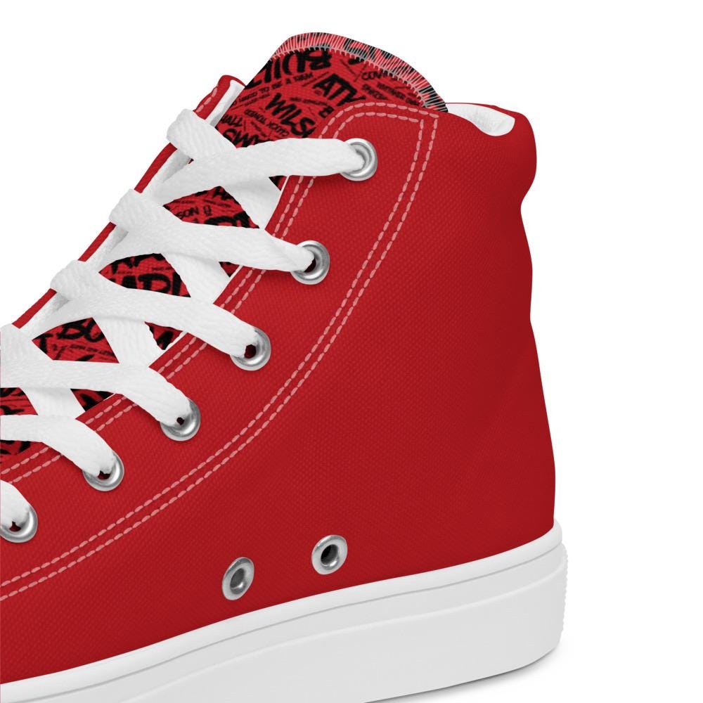 WSSU - All Things WSSU High Top Canvas Shoes __etsy:8050782057