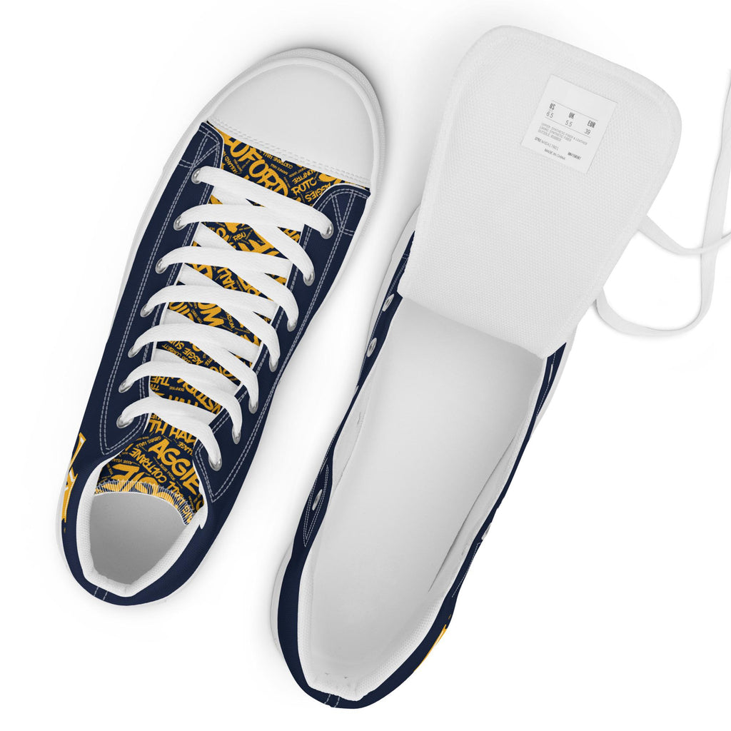 Men’s high top canvas shoes __etsy:8068243517
